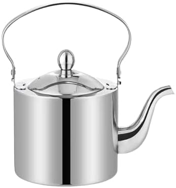 Stainless Steel Tea Kettle with Fine Filter Long Spout Boiler by Unknown
