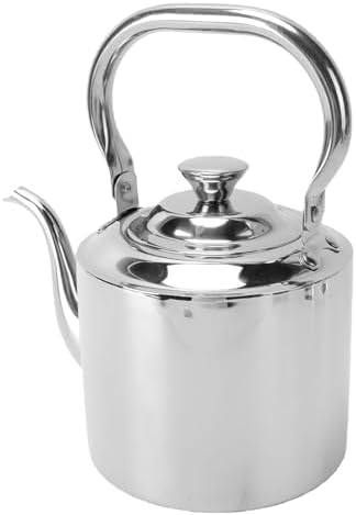 Tnfeeon Stainless Steel Teapot Gooseneck Kettle Stovetop Tea Pot with Removable Filter Infuser for Induction Gas Stove Home Kitchen 40oz (2L) - Image 5