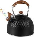 Tea Kettle Stovetop Whistling Teakettle Teapot, Stainless Steel, 2.5 L Black by GHJETW