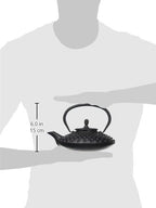 M.V. Trading New Star International T8100 Cast Iron Mocha Tea Set with Trivet, 27 oz, Black - Image 2