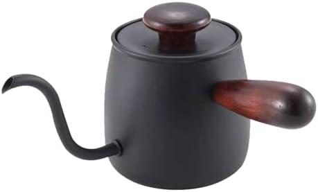 304 Stainless Steel Gooseneck Kettle, Elegant Coffee Pot with Lid for Precision Pouring, Ideal for Tea and Coffee Lovers (Black) - Image 6