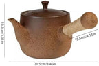Tea Pots For Loose Tea Chinese Style Ceramic Tea Maker With Side Handle For Making Tea Retro Large Mouth Carbon Stove For Making Tea Tea Infuser Pot - Image 2