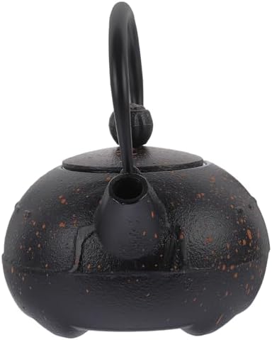 Homoyoyo Japanese Cast Iron Teapot Small 0.4l Tetsubin Iron Tea Kettle for Stovetop Household Use Traditional Tea Brewing by Homoyoyo