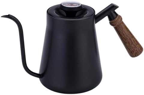Stainless Steel Gooseneck for kettle With Thermometer, 650 850ML Narrow Spout Coffee Pot For Pour Over Brewing At Home Or Cafe(650ML Silver) - Image 4