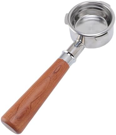RiToEasysports 58mm Bottomless Portafilter with Solid Wood Handle and Puck Screen for Petrus and Gemilai Coffee Machines - Image 4