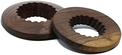 Handmade Origami Coffee Dripper Holder, Pour Over Coffee Stand, Walnut Wood Holder for Origami Dripper S M (Curve) - Image 3