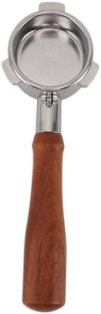 54mm Bottomless Portafilter with Wooden Handle, Detachable 3 Ear - Image 2