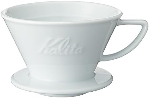 Carita Kalita Ceramic Coffee Dripper Hasamiyaki, For 2 to 4 People, Wave Series, Ceramic, Made in Japan, #02135, Drip Equipment, #02135, For 2 People, 2 Cups, 4 Cups, Porcelain, Stylish, Camping, by Kalita