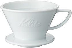 Carita Kalita Ceramic Coffee Dripper Hasamiyaki, For 2 to 4 People, Wave Series, Ceramic, Made in Japan, #02135, Drip Equipment, #02135, For 2 People, 2 Cups, 4 Cups, Porcelain, Stylish, Camping, by Kalita