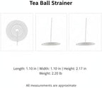 Loose Leaf Tea Filter Replacement, Stainless Steel Spring Infuser for Teapot Inner Slot, Fine Mesh Strainer 1.1 x 2.2 Inch, 2 Pack - Image 7