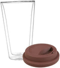 Mikinona 350ml High Borosilicate Glass Coffee Cup with Silicone Lid by Mikinona
