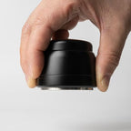 Spring Espresso Tamper 58mm (58.4mm OD), Twist-Top Adjustable Spring Tension, CNC Machined, Walnut Handle, Anodized Aluminum Body, 304 Stainless Steel Flat Base - Image 2