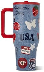 HydroJug Traveler 32oz, Insulated Tumbler with Handle & Straw, American Honey - Image 2