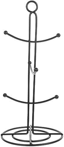Cup Stand,Mug Stand,Coffee Mug Holder Tea Cup Tree Counters Stand Station Organizer Wrought Iron Bar Accessory Mug Stands by Unknown