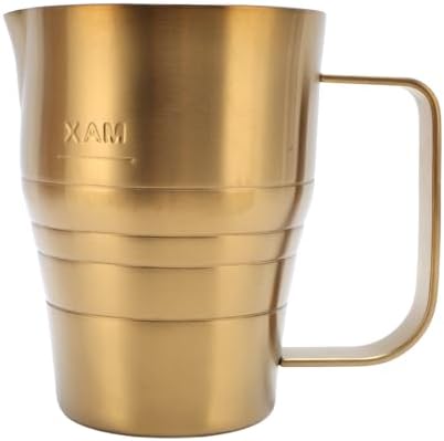 Milk Frothing Pitcher, 304 Stainless Steel Steaming Pitchers Milk Coffee Cappuccino Latte Art Barista Steam Pitchers Milk Jug Cup, Espresso Steaming Pitchers Christmas Gifts by Fockety