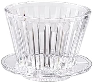 Coffee Filters Coffee Dripper Crystal Eye Pour Over Filter Cups Maker Flat Bottom Increase Uniformity(White) by Unknown