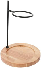 Wooden Base Coffee Dripper Rack, Iron Filter Cup Holder by GAROZATION