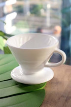 SODEF Ceramic V60 Coffee Dripper White Color for Pour Over Brewing 200-399ml Capacity - Image 5