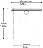 Rattleware Open Bottom Stainless Steel Knock Box Chute with Rubber Bar - Image 5