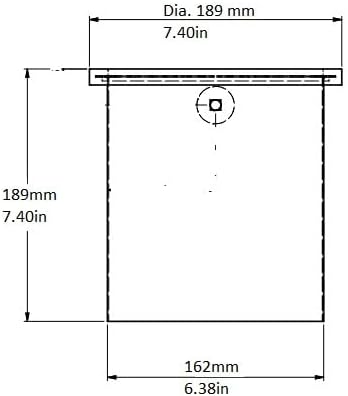 Rattleware Open Bottom Stainless Steel Knock Box Chute with Rubber Bar - Image 5