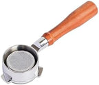51mm Coffee Bottomless Portafilter With 2cups Filter,Compatible For DeLonghi, EM450M Linea Classic Stainless Steel Bottomless Portafilter(Style 2) by Unknown