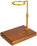 Pour Over Coffee Stand with Solid Wood Base(Round-Copper) by Unknown