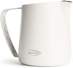 IKAPE Milk Frothing Pitcher 15.2oz Milk Frother Cup Espresso Milk Frothing Pitcher Stainless Steel Frothing Pitcher for Latte Art, Black by IKAPE