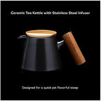 ChefWave Artisan 20 oz Ceramic Teapot - Image 4