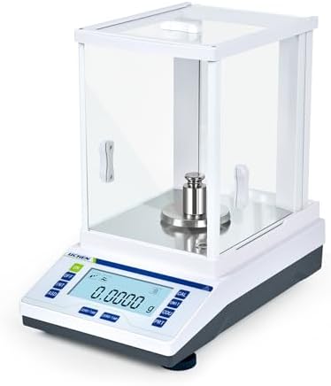 LICHEN Lab Scale High Precision Scale Accuracy 0.0001g Lab Digital Analytical Balance Electronic Balance for Laboratory Pharmacy Jewelry (120g, 0.1mg) by LICHEN