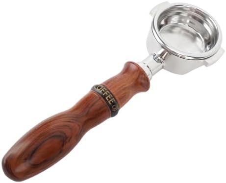 58mm Bottomless Portafilter Rosewood Handle Hollow Stainless Steel Coffee Machine Portafilter for Expobar E61 for GEMILAI (Type 2) - Image 4