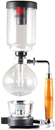 JITEM Cafetera Syphon Coffee Maker Manual Retro Vacuum Glass Siphon Pot Percolators 3 Cups Glass Tabletop Siphon Coffee Maker for Coffee or Tea by Unknown