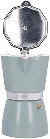 Classic Gas Stove Coffee Pot, 300ML Moka Maker Coffee Kettle with Ergonomic Handle Fast Brewing Excellent Aluminum Alloy Camping Pot for Greca Coffee Maker, Cafeteras (lake turquoise) - Image 6