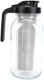 banapoy Cold Brew Coffee Maker Pitcher, 64oz Glass Carafe with Fine Filter - Image 5