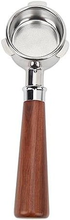 Jiawu Bottomless Stainless Steel Handheld Portafilter for 8 Series Coffee Machine 54mm Clear View Easy Clean for Home Barista Stainless Steel 1 X Bottomless Portafilter (#1) - Image 2