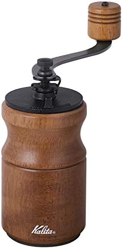 Carita Coffee Grinder, Wood, Durable Cast Iron Cutter, KH-10BR, Brown #42169, Hand Grinder, Hand Mill, Handmill, Handmill, Handmill, Handmill, For Beginners, Small, Portable, Mountaineering, Cafe, by Kalita