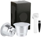 Compatible With Nespresso，Compatible With Mini，C30 D30 Coffee Maker,Coffee Capsule Reusable Espresso Steel Coffee Pod Filters(2 capsule) by Unknown
