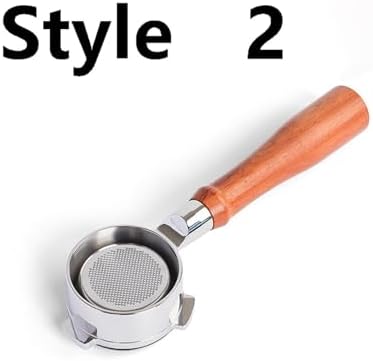 51mm Coffee Bottomless Portafilter With 2cups Filter,Compatible For DeLonghi, EM450M Linea Classic Stainless Steel Bottomless Portafilter(Style 2) - Image 2