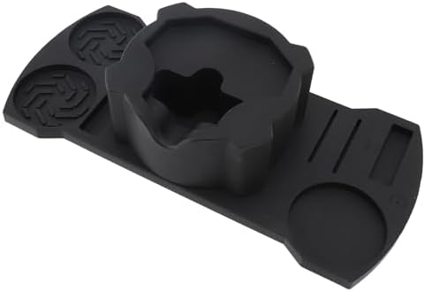 Coffee Tamper Mat Silicone Tamping Station for Espresso 51mm 53mm 58mm with Storage Space for Accessories and Tools by Yosoo