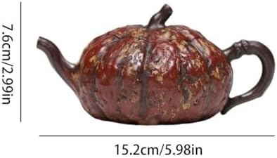 Tea Kettle Creative Pumpkin-shaped Teapot With Ball Hole Inside For Home Use Retro Tea Set Ceramic Tea Infuser - Image 2