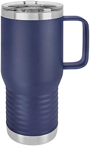Polar Camel 20 oz. Vacuum Insulated Travel Mug with Slider Lid (Navy Blue) by Polar+Camel