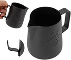 420ml 304 Stainless Steel Milk Frothing Pitcher with Handle, Frother Cup with Eagle Beak Spout, Latte Cup for Milk Coffee Tea (Black) - Image 6