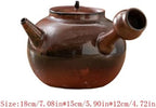 Tea Pots For Loose Tea Colored Gold Engraving Soaking Teapot Red Kiln Variable Burning Tea Tea Set Household Craft Teapot Tea Infuser Pot(B) - Image 2