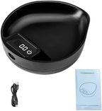 Asixxsix Coffee Bean Dosing Cup, 0.1g High Precision Round Bowl Design Electronic Coffee Scale USB Rechargeable LED Display Digital Kitchen Scale for Coffee Bean & Tea (Black) - Image 6