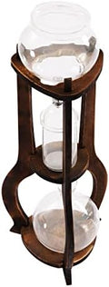 6-8 Cups 600ml Iced Coffee Cold Brew Drip Tower Coffee Maker Glass Cold Brew Coffee Makers Drip Coled Coffee Tower Iced Tea Maker for Home Office (Brown) by GXFCHYL