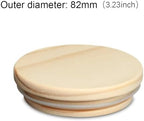 Bamboo Lids 10pcs Reusable Bamboo Wood Lids,Mason Jar Caps Non Leakage Silicone Sealing Wooden Covers(82mm) - Image 2