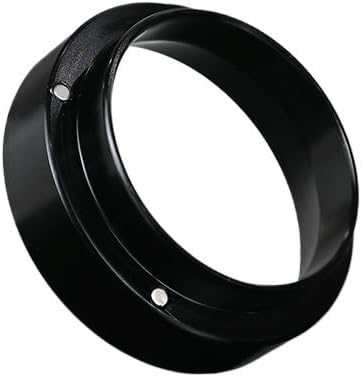 Coffee Dosing Ring Magnetic Espresso Intelligent Funnel 51mm 53mm 54mm 58mm Compatible with Delonghi Breville Portafilter Barista Tools(53MM black) by Unknown