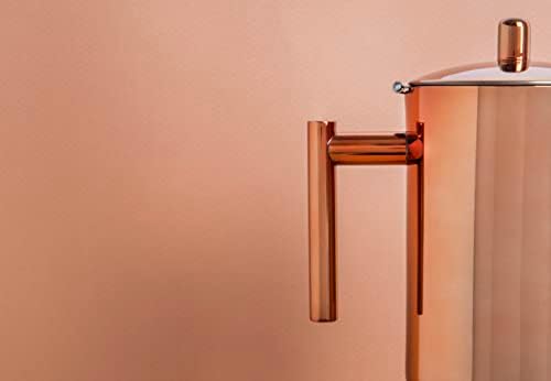 La Cafetière Copper Stovetop Espresso Maker, Stainless Steel, 600ml - Image 4