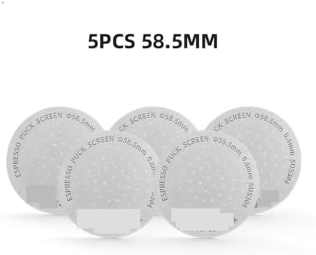Coating Espresso Puck Screen 51/53/58.5mm Reusable Metal Filter 0.8mm Thickness Lower Shower Screen(5pcs 58.5mm) - Image 2
