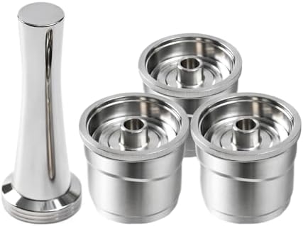 Reusable Coffee Capsules，Coffee Machine Stainless Steel Filling Pods Rich Cream,Compatible With Illy，X7 Y3 Y5(Right) by Unknown