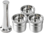 Reusable Coffee Capsules，Coffee Machine Stainless Steel Filling Pods Rich Cream,Compatible With Illy，X7 Y3 Y5(Right) by Unknown